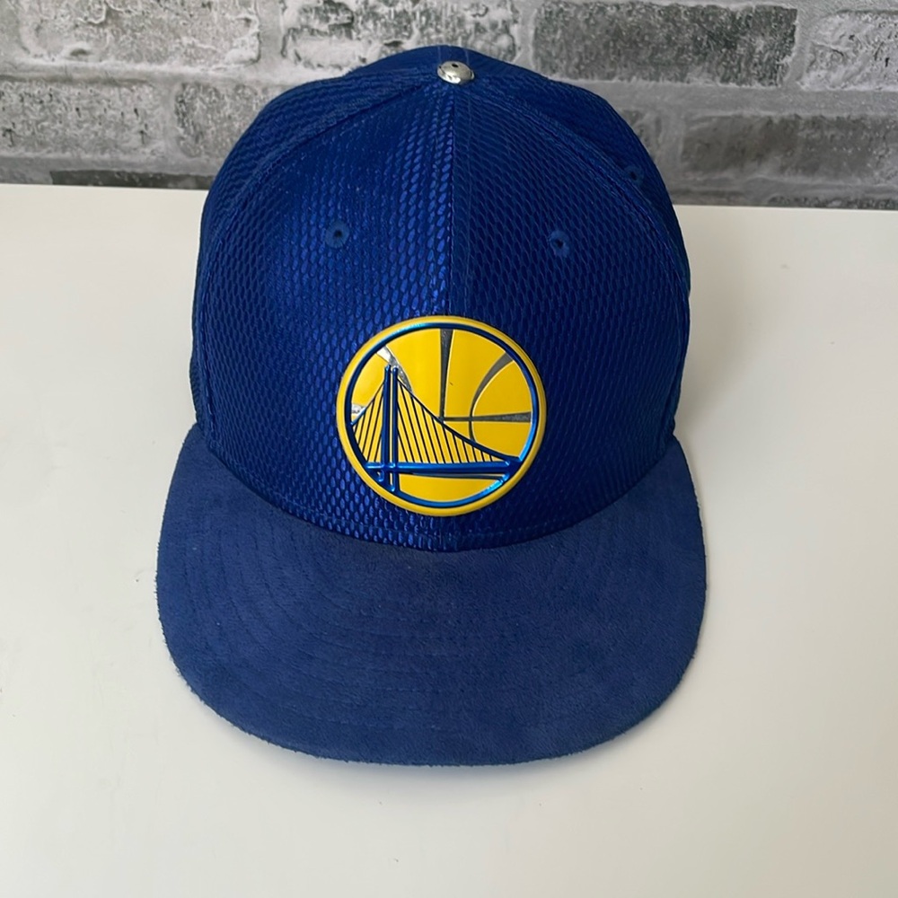 Golden State Warriors Hat Mens Snapback Blue Brim Logo New Era 9Fifty